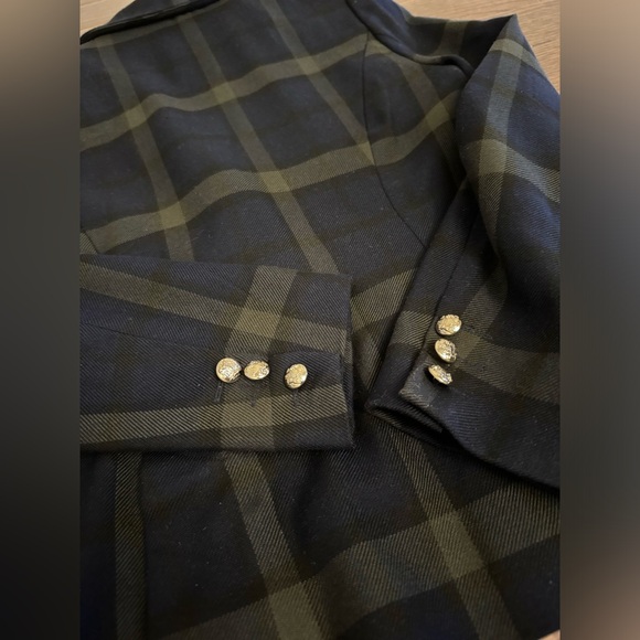 Belle Vere Navy & Green Blazer Jacket Small - Picture 9 of 13